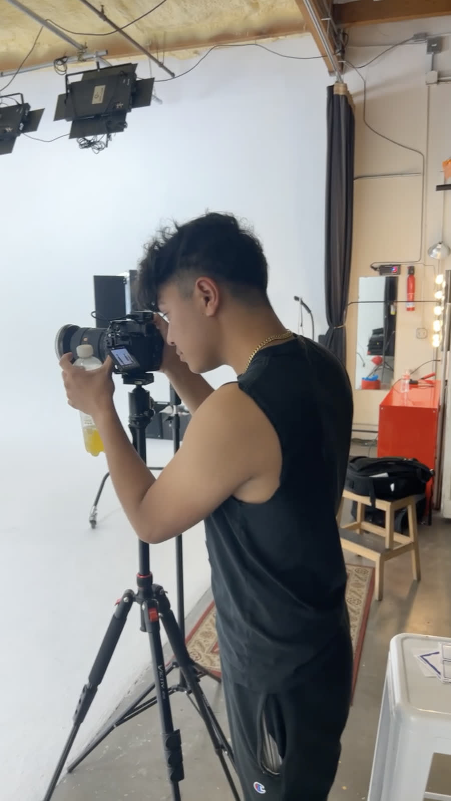 JD Films production still — on set in Los Angeles