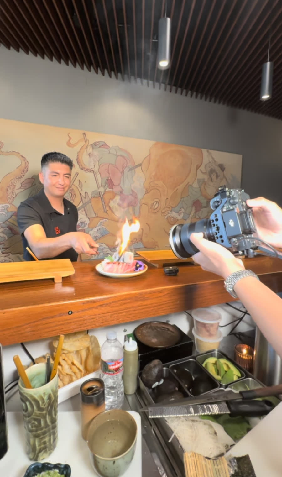 JD Films production still — on set in Los Angeles