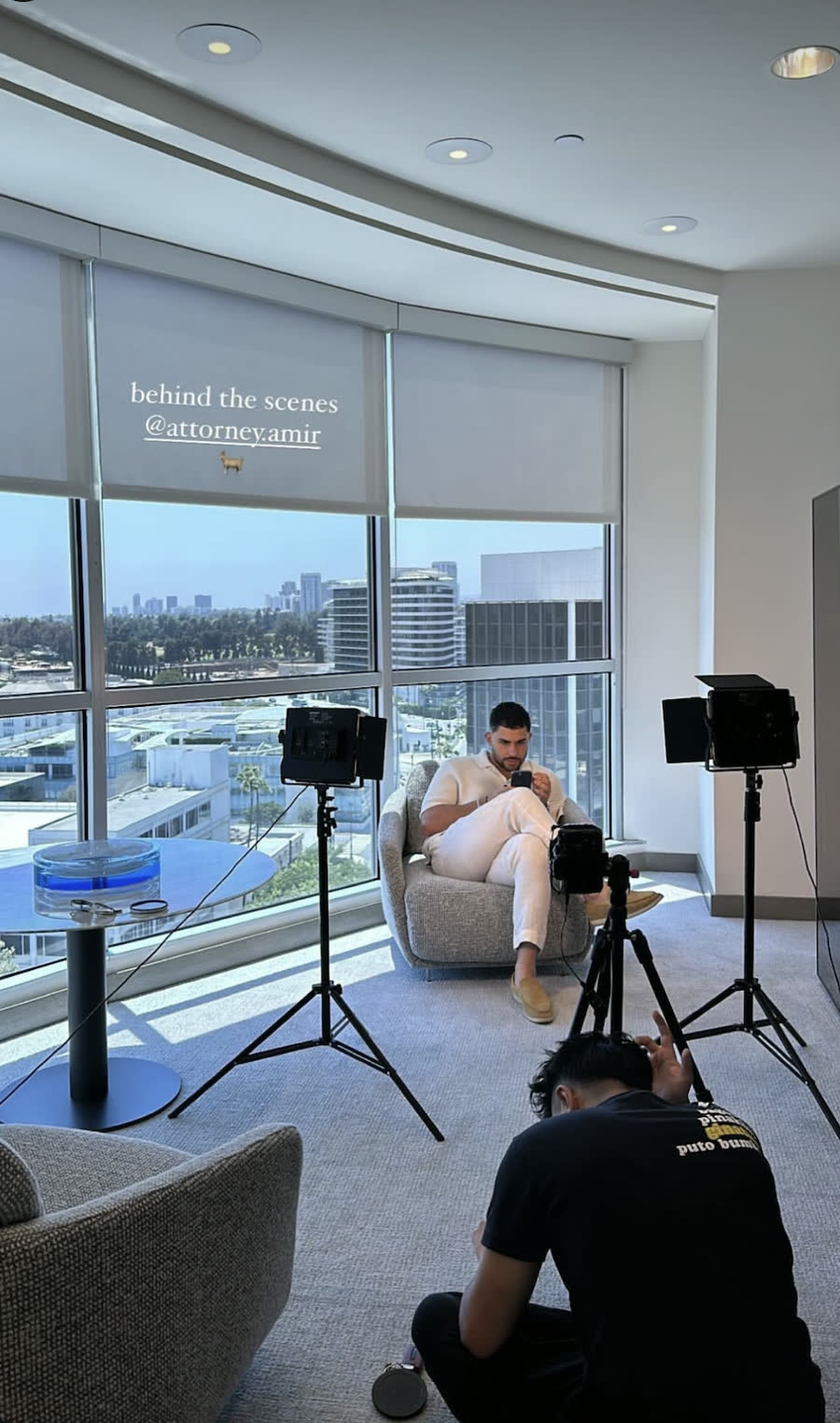 JD Films production still — on set in Los Angeles