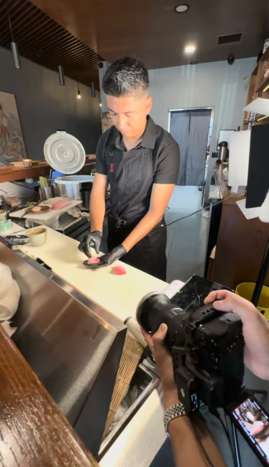 JD Films production still — on set in Los Angeles