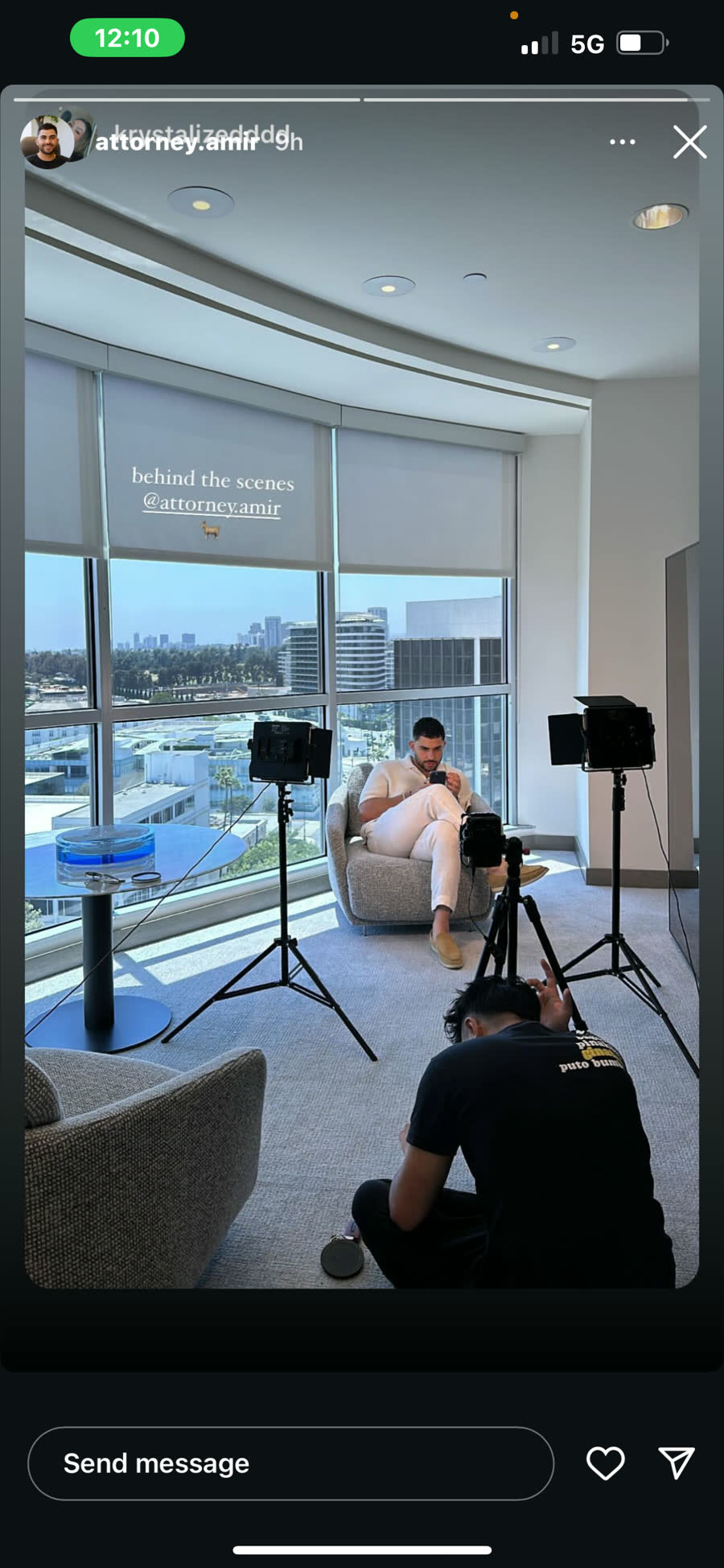 JD Films production still — on set in Los Angeles
